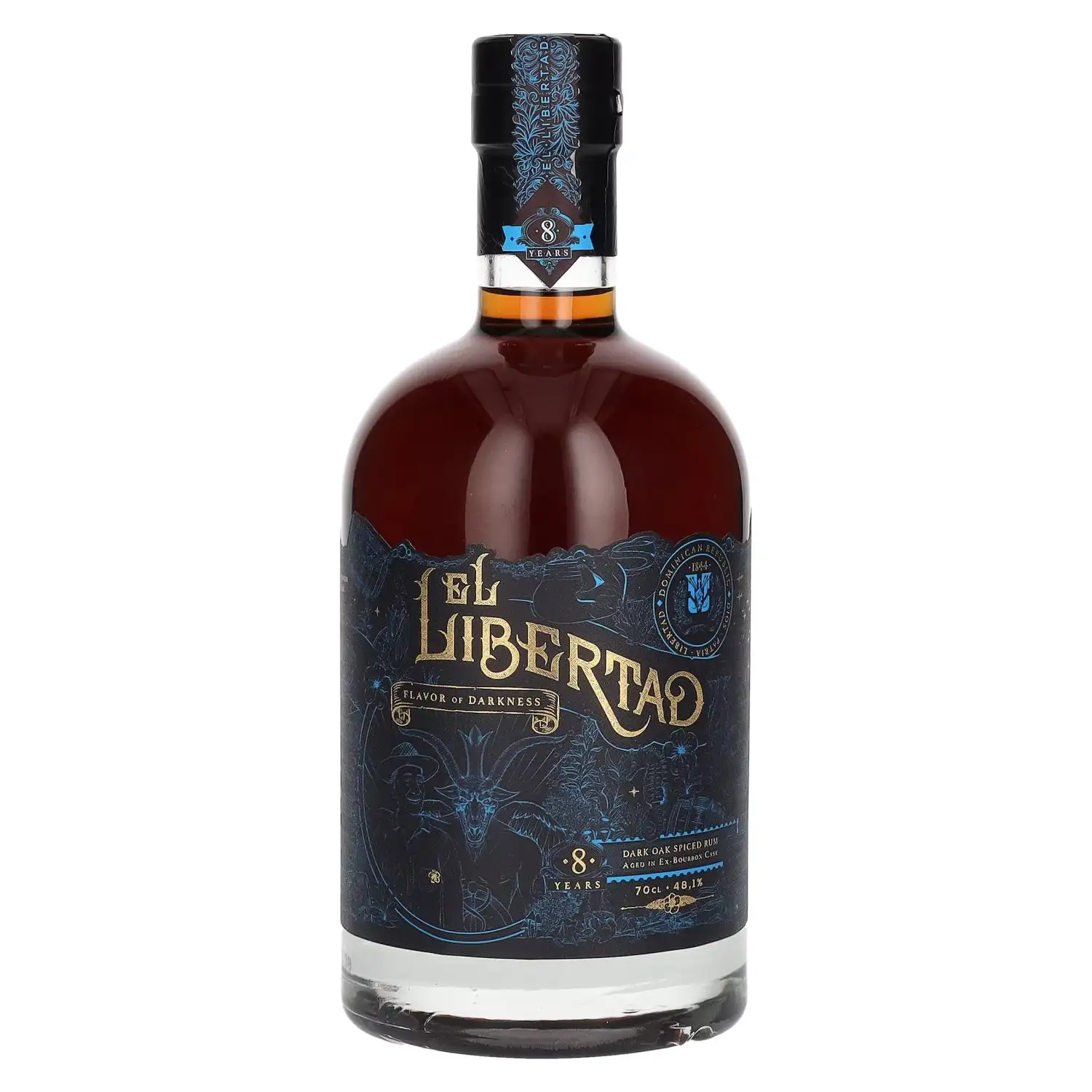 Bottle of Secret Arts of Spirits El Libertad Spiced Rum Dark Oak