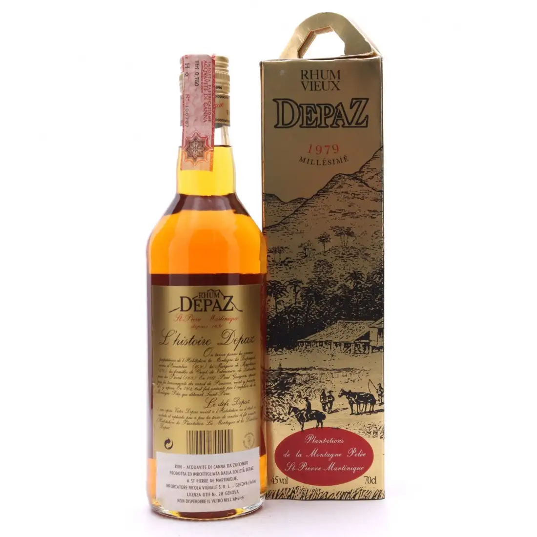 Hochauflösendes Bild von Depaz Rhum Vieux Millesime 1979