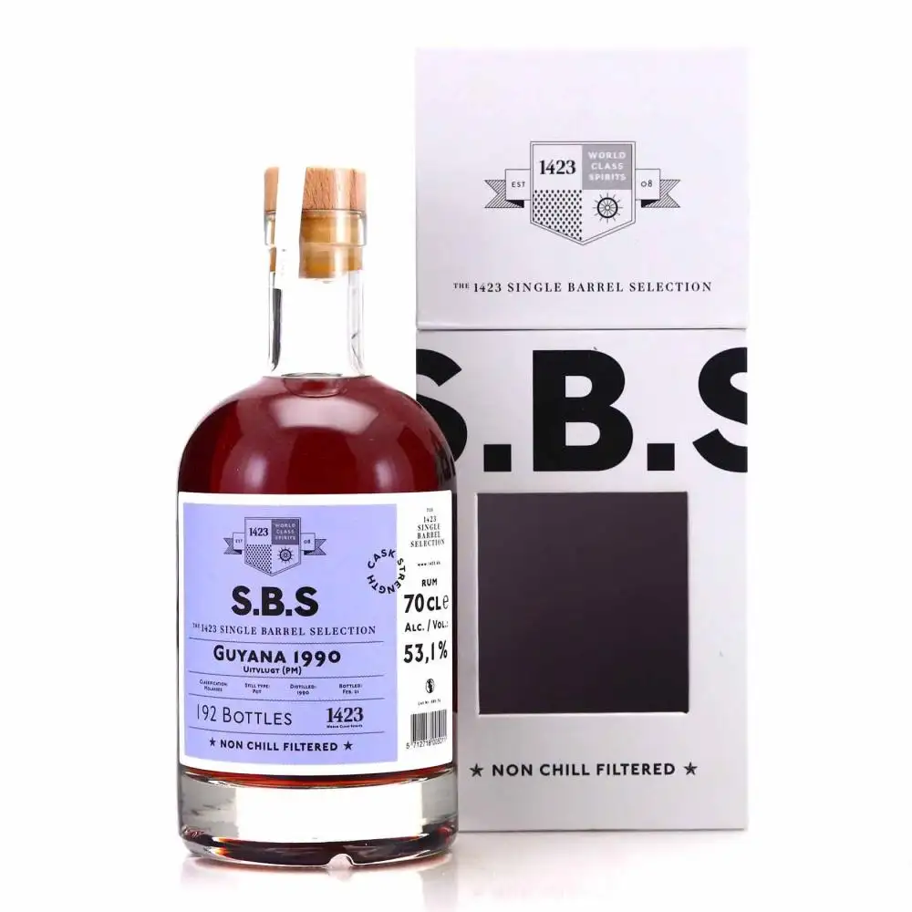 Bottle of Uitvlugt (Port Mourant) S.B.S Guyana 1990