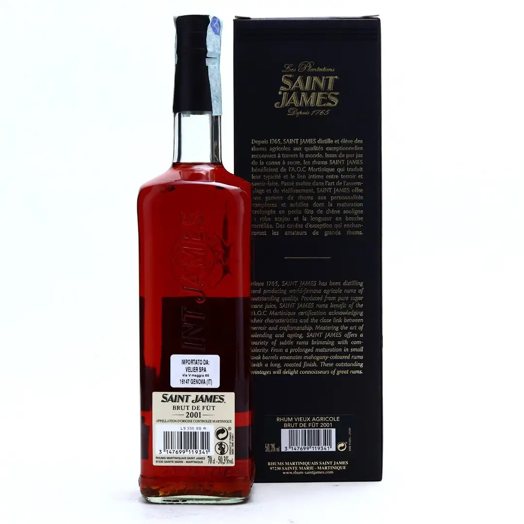 Hochauflösendes Bild von Velier Saint James Brut de fût 2001