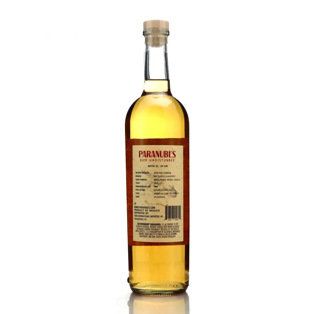 High resolution image of Paranubes Paranubes Oaxaca Añejo Rum Limited Edition