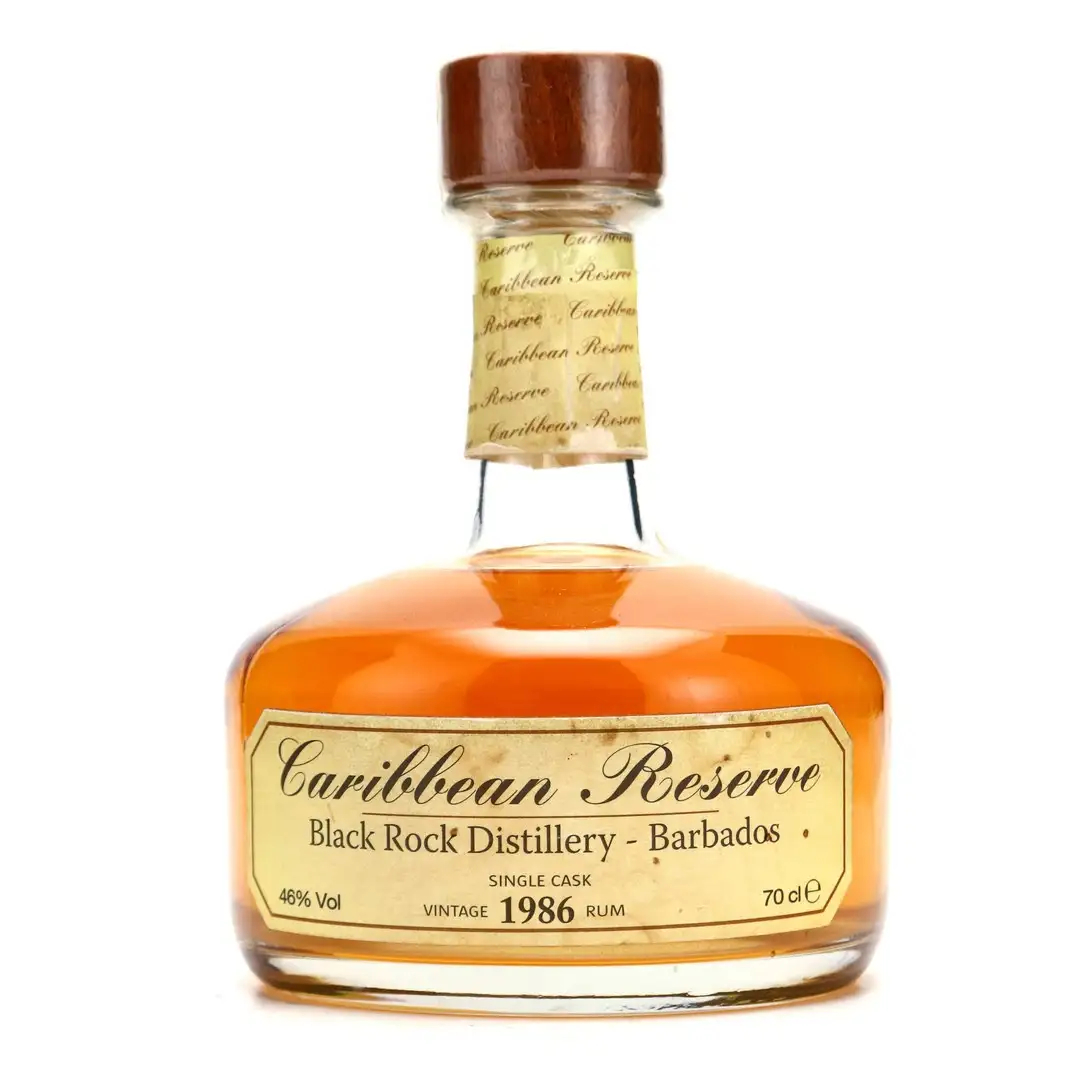 Bottle of Liquid Gold Caribbean Reserve Black Rock Distillery (Rockley Still) 1986
