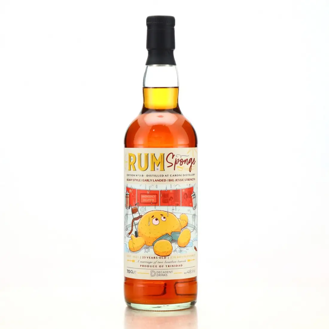 Bottle of Caroni Rum Sponge 1997