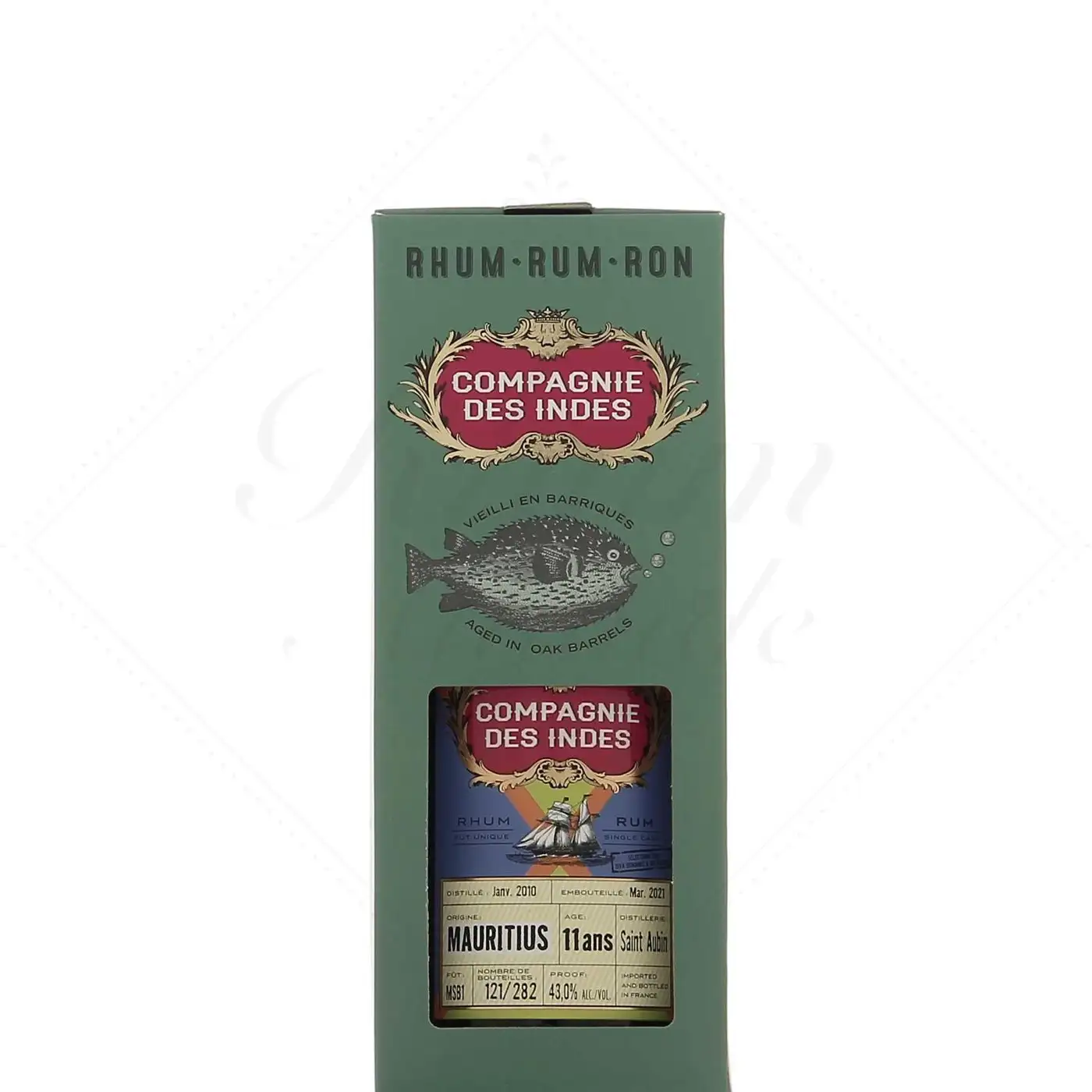 Bottle of CDI Saint Aubin Mauritius 2010