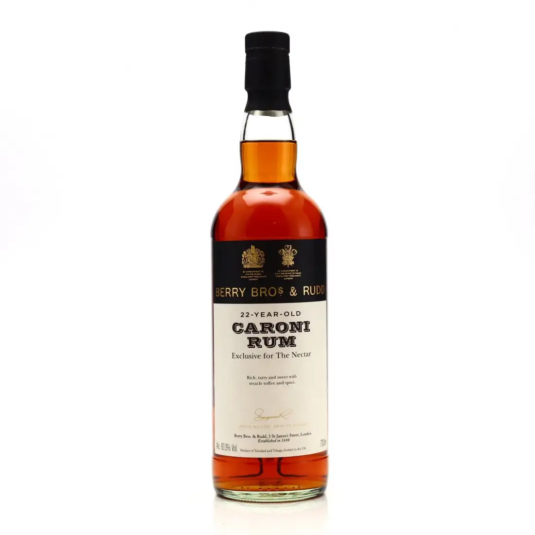 Bottle of Berry Bros & Rudd Caroni Caroni Rum 1997