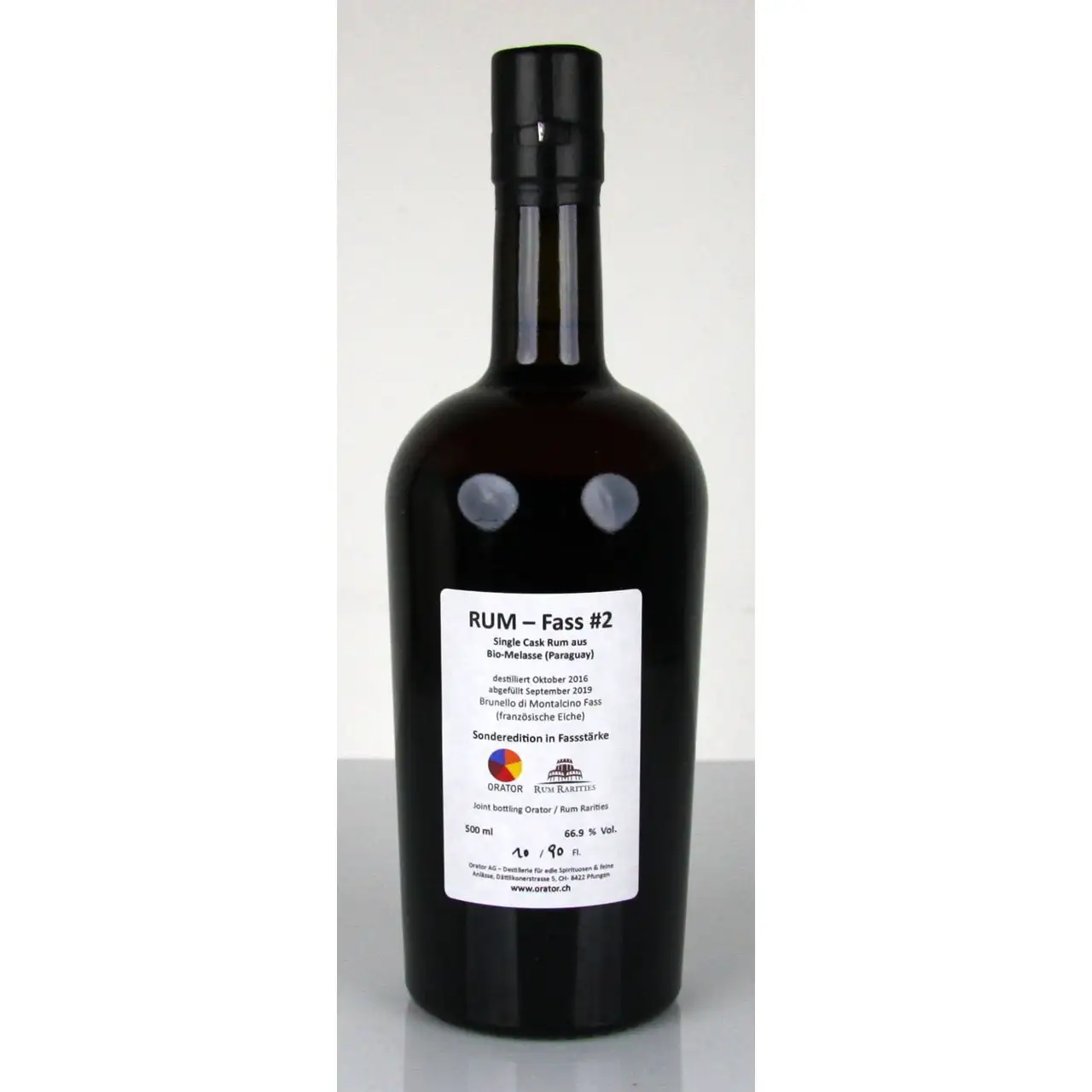 Hochauflösendes Bild von Rum Rarities Orator RUM - Fass #2 2016