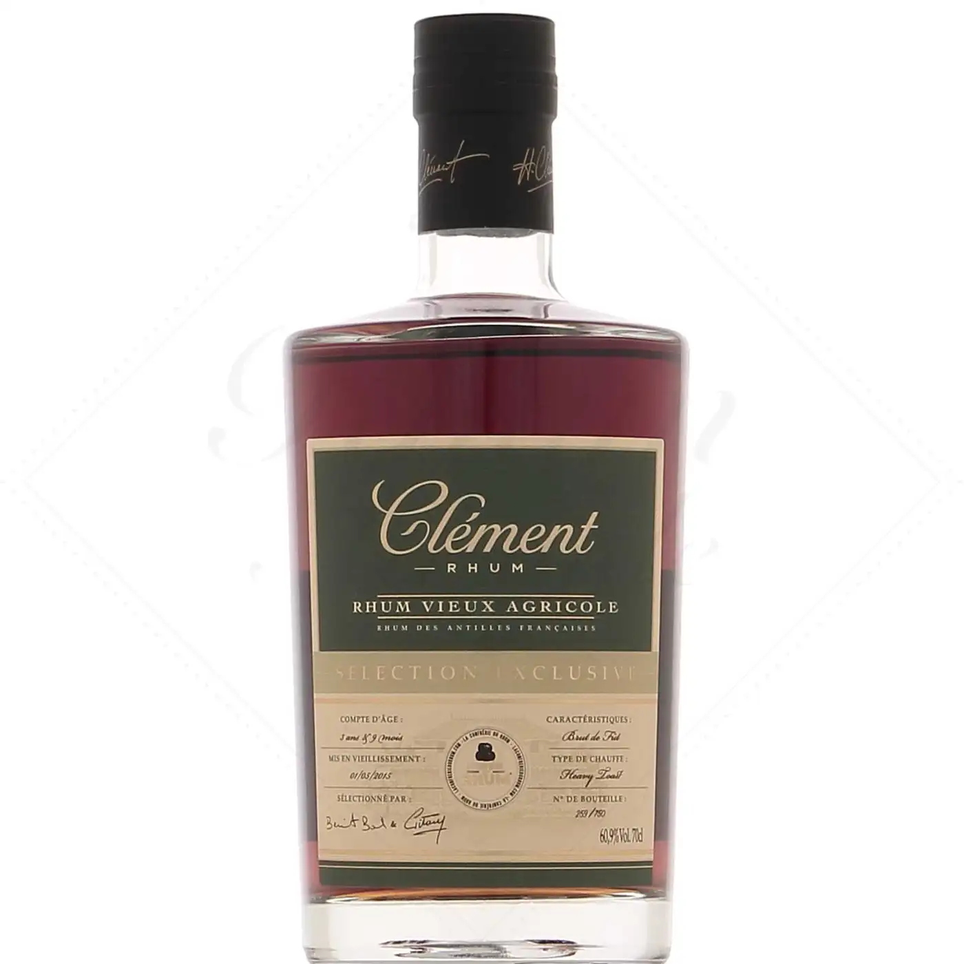 Bottle of La Confrérie du Rhum Clément Selection Exclusive 2015