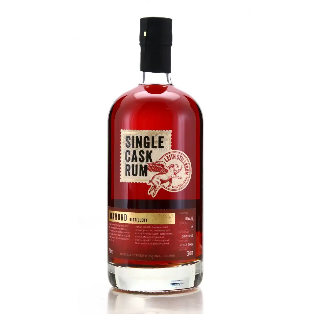 Bottle of Gleann Mor Spirits Company Diamond Leith Stillroom Single Cask Rum 2003