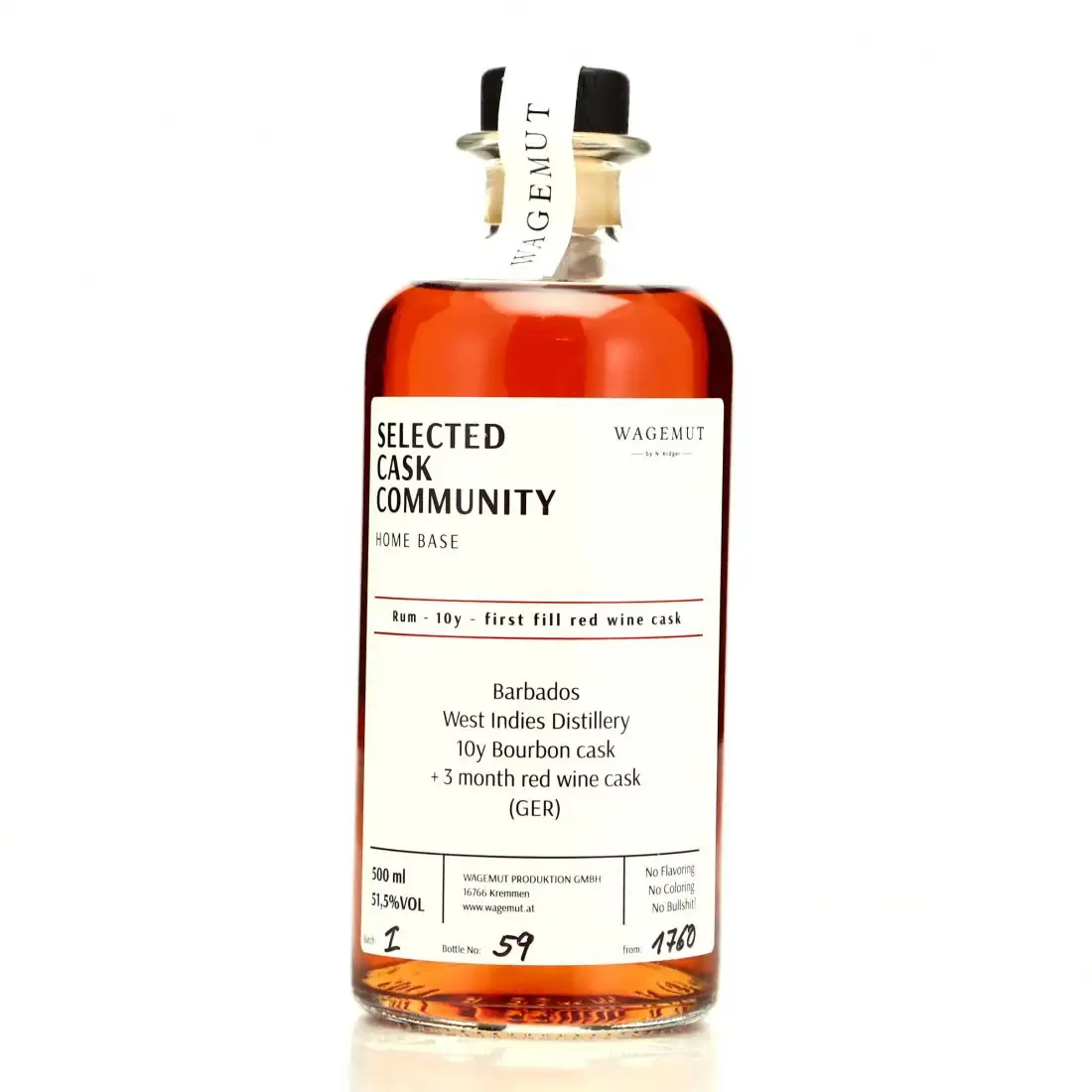 Bottle of N. Kröger Wagemut Special Edition Homebase 2021