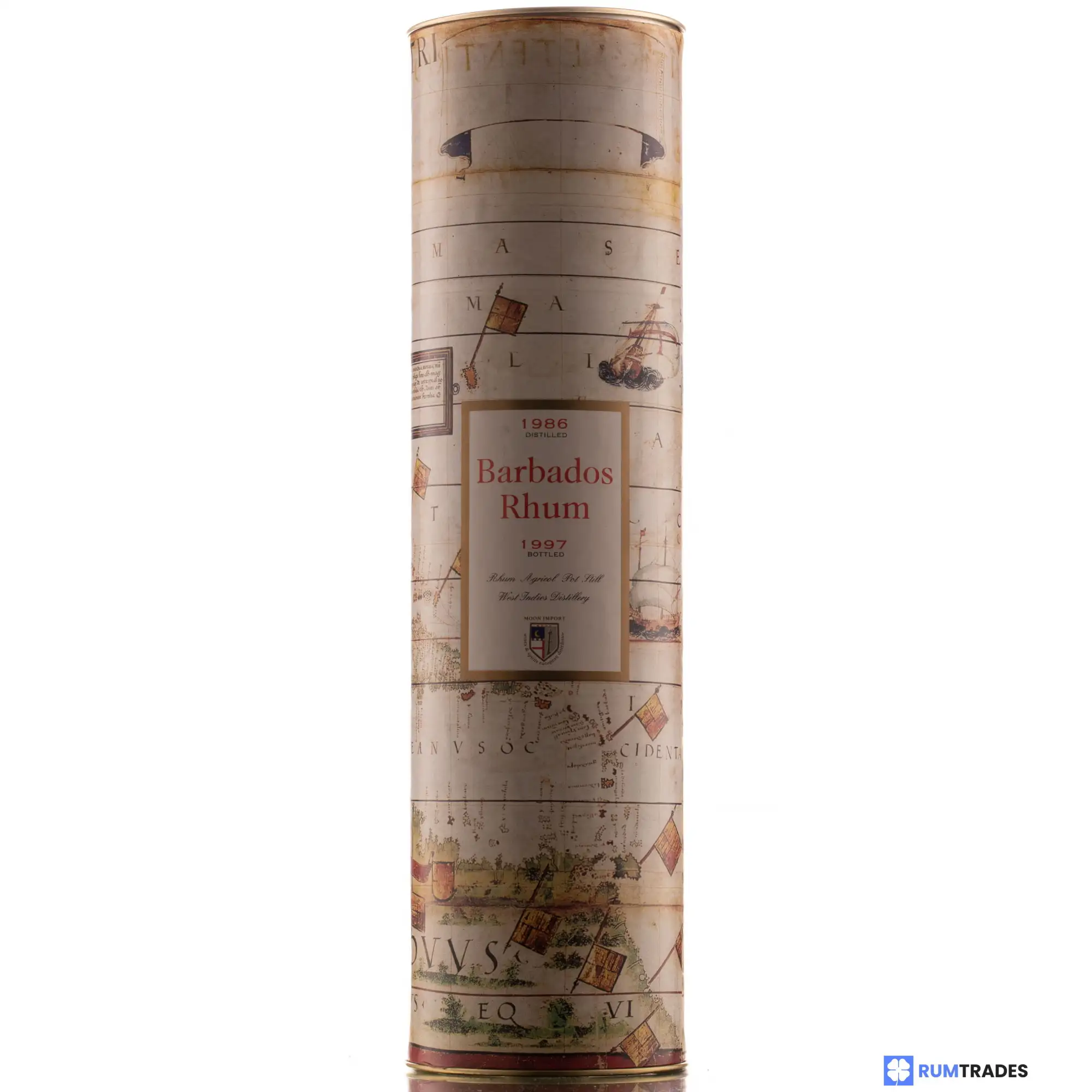 Hochauflösendes Bild von Moon Import Barbados Rhum 1986