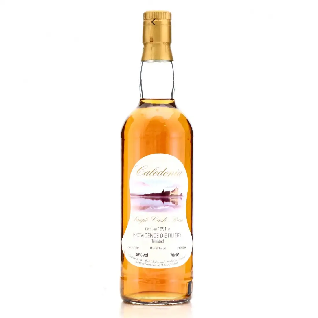 Bottle of Liquid Gold Caroni Caledonia (Providence Distillery) 1991